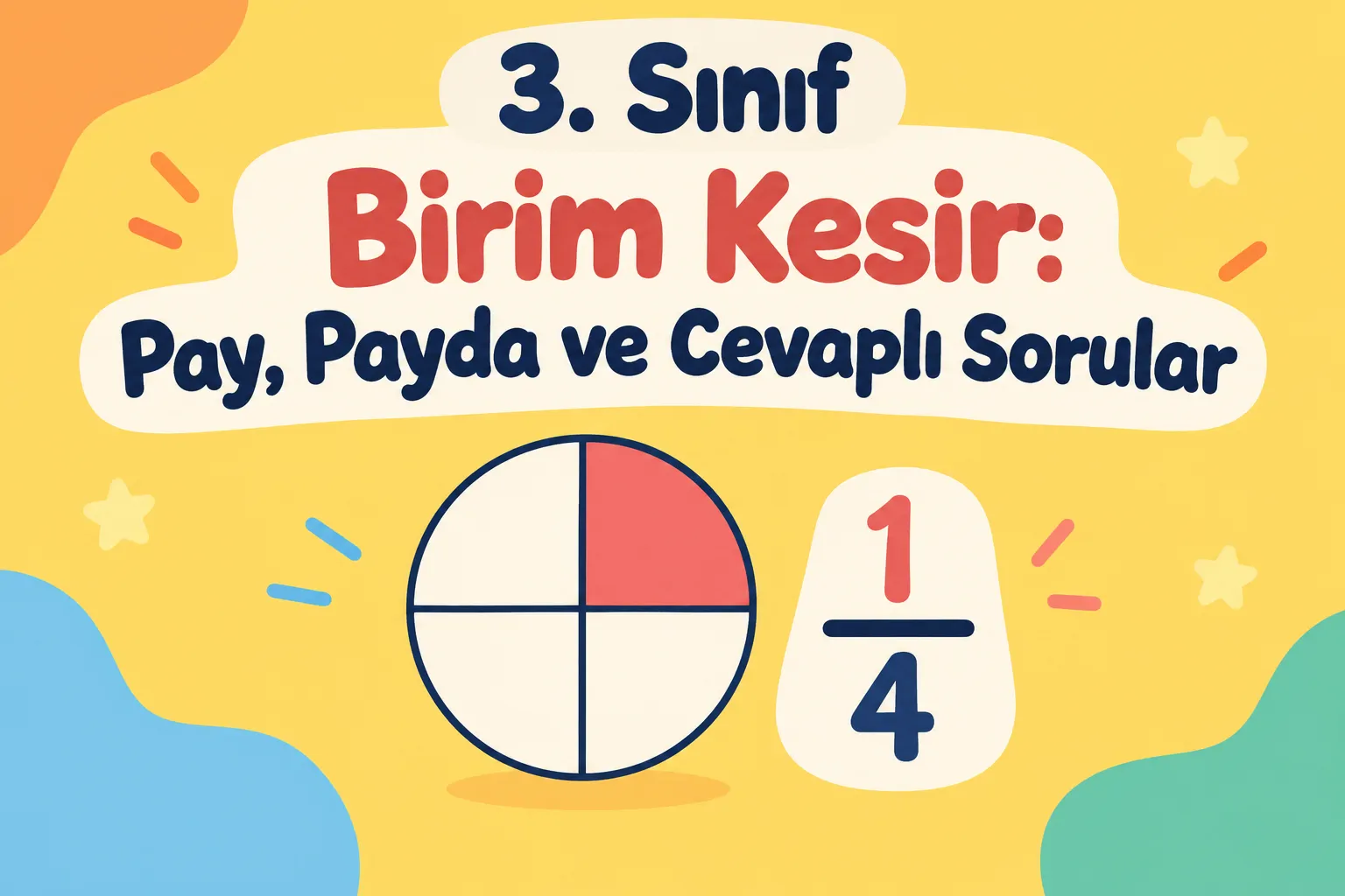 3. Sınıf Birim Kesir: Pay, Payda ve Cevaplı Sorular